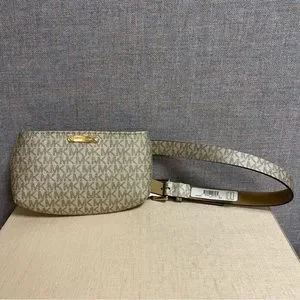 Michael Kors Pale Gold Belt Bag - SM - NWT Michael Kors | Bags | Nwt Michael Kors Cambodia Logo Belt  main image 2
